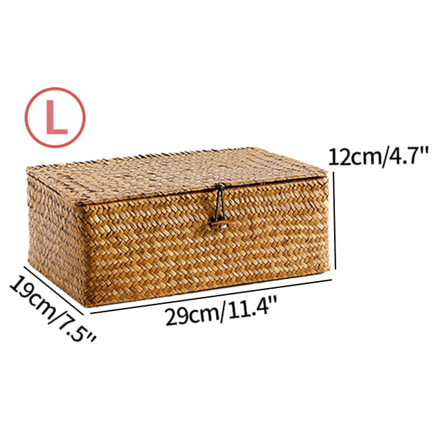 Handgewebte Rattanbox