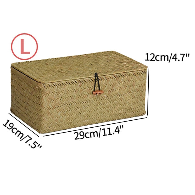Handgewebte Rattanbox