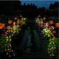 Frendorf | GlowCascade Solar Gartenlaterne | Verzauberte LED Wasserfall Beleuchtung | Wetterfeste Solar Gartenleuchte