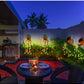 Frendorf | GlowCascade Solar Gartenlaterne | Verzauberte LED Wasserfall Beleuchtung | Wetterfeste Solar Gartenleuchte