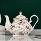 Luxuriöse Bone China Teekanne 400/900ML ist ein klassischer Porzellankessel für Zuhause und ein perfektes Geschenk
