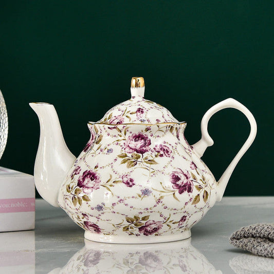 Luxuriöse Bone China Teekanne 400/900ML ist ein klassischer Porzellankessel für Zuhause und ein perfektes Geschenk