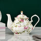 Luxuriöse Bone China Teekanne 400/900ML ist ein klassischer Porzellankessel für Zuhause und ein perfektes Geschenk