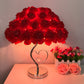 Rose Blüten Nachttischlampe