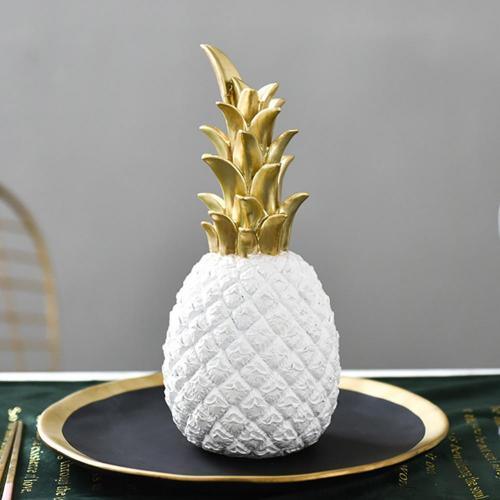 Frendorf | PineLux Glänzende Ananas Dekofigur | Modernes Design | In 3 Farben & Größen erhältlich