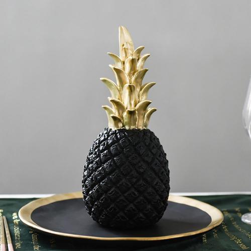 Frendorf | PineLux Glänzende Ananas Dekofigur | Modernes Design | In 3 Farben & Größen erhältlich
