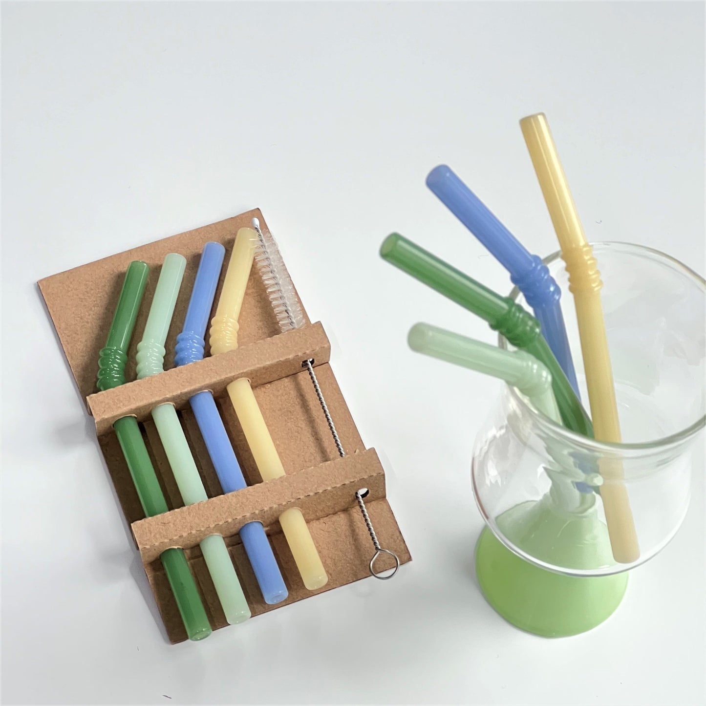 Glasstrohhalm - Set aus 4