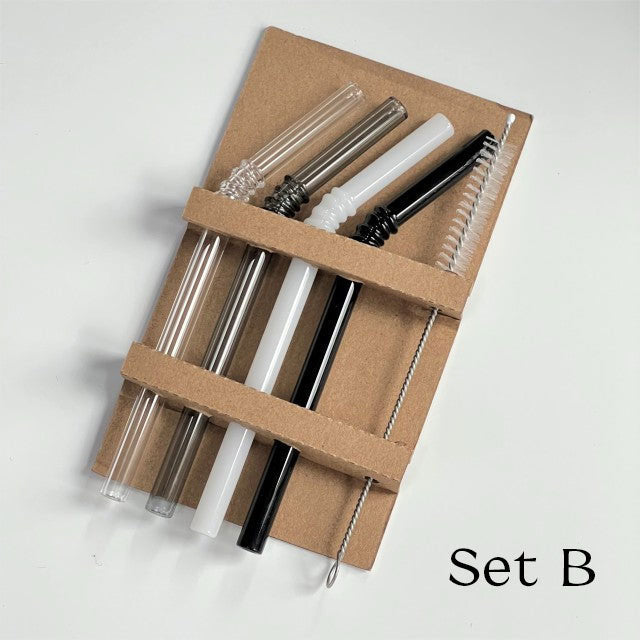 Glasstrohhalm - Set aus 4