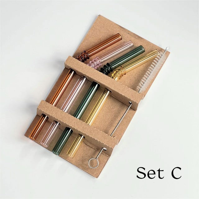 Glasstrohhalm - Set aus 4