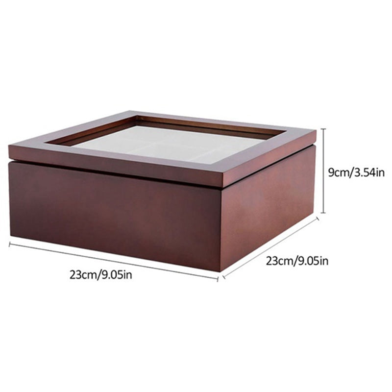 Large Grid Caddy Holz Tee Aufbewahrungsbox