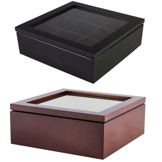 Large Grid Caddy Holz Tee Aufbewahrungsbox