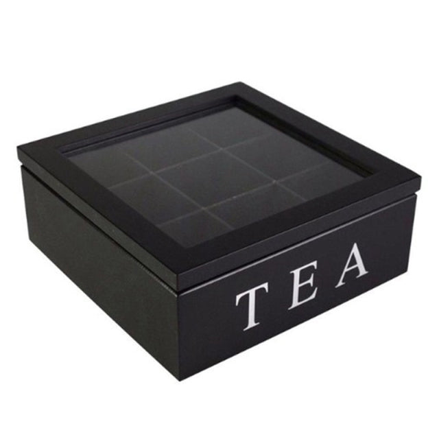Large Grid Caddy Holz Tee Aufbewahrungsbox