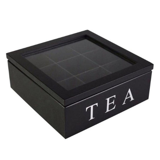Large Grid Caddy Holz Tee Aufbewahrungsbox