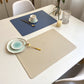 Moderne Rechteckige Wasserdichte PU-Leder Platzsets