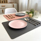Moderne Rechteckige Wasserdichte PU-Leder Platzsets