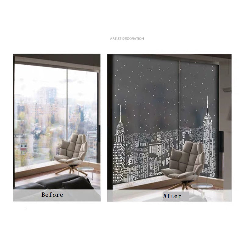 Frendorf | Blackout Amazing City Night View Fensteraufkleber