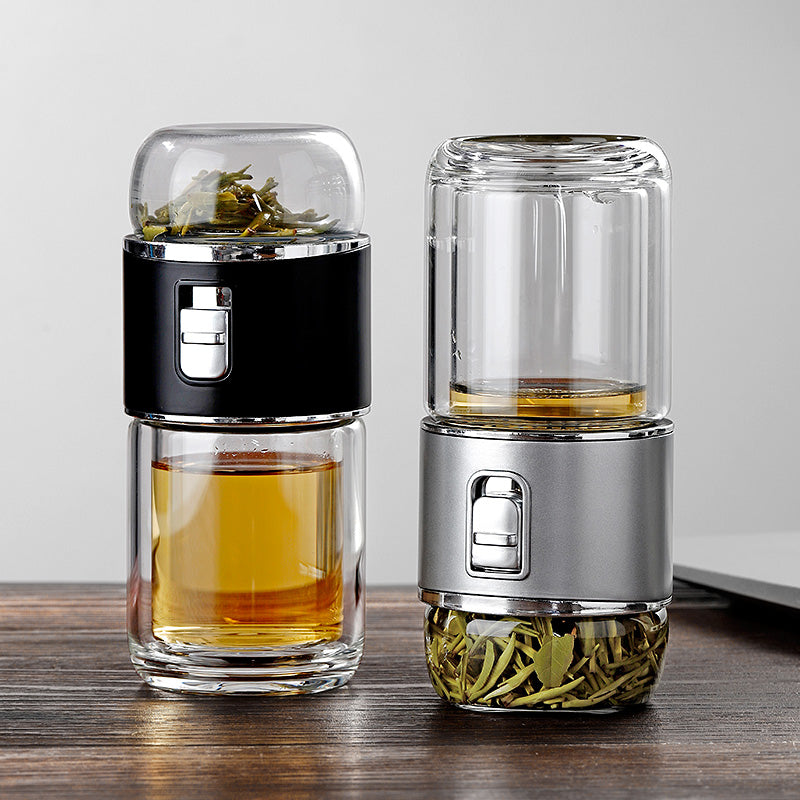 Doppelglas Tee-Infuser Thermosflasche