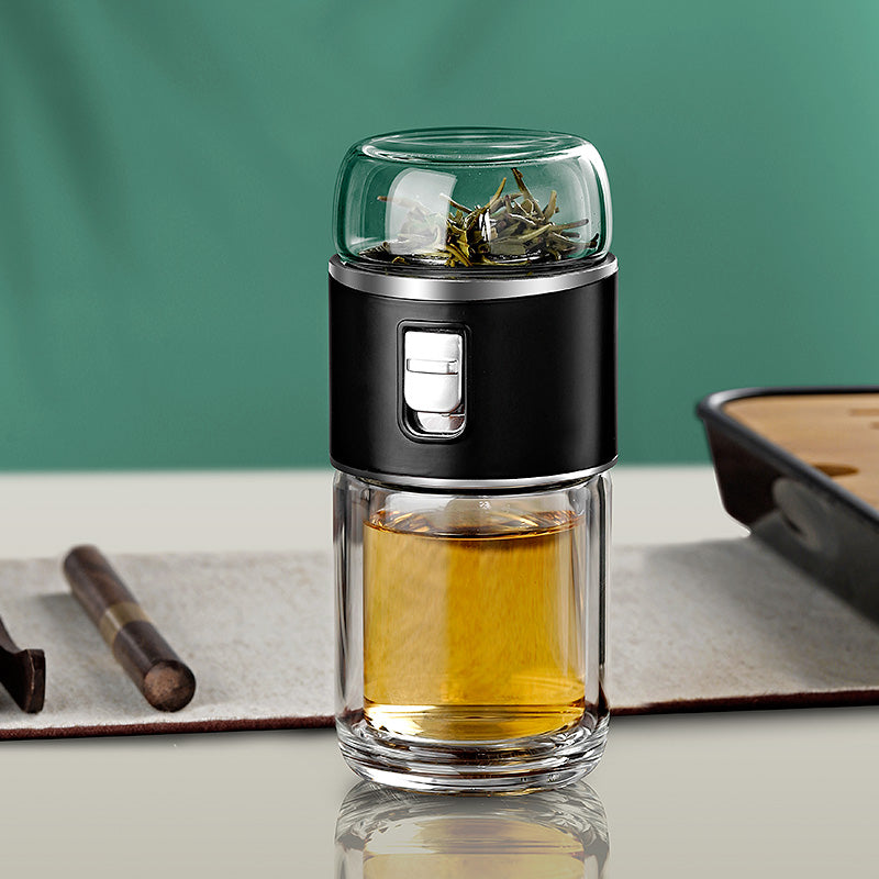 Doppelglas Tee-Infuser Thermosflasche