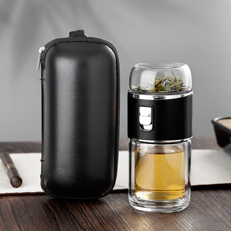 Doppelglas Tee-Infuser Thermosflasche