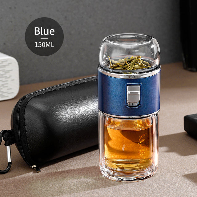 Doppelglas Tee-Infuser Thermosflasche