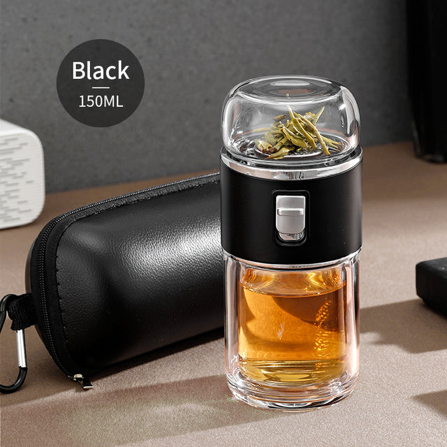 Doppelglas Tee-Infuser Thermosflasche
