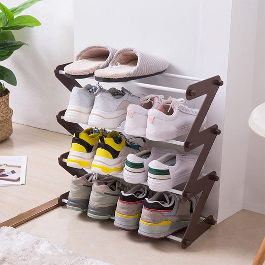 Minimal Z Verstellbarer Tischorganisator und Schuhregal