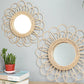 Boho Rattan Weiden Spiegel