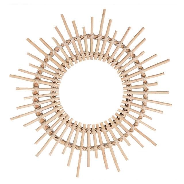 Boho Rattan Weiden Spiegel