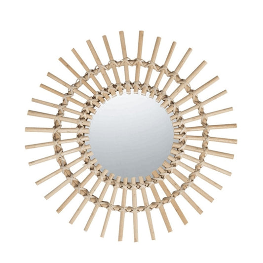 Rattan Wandspiegel