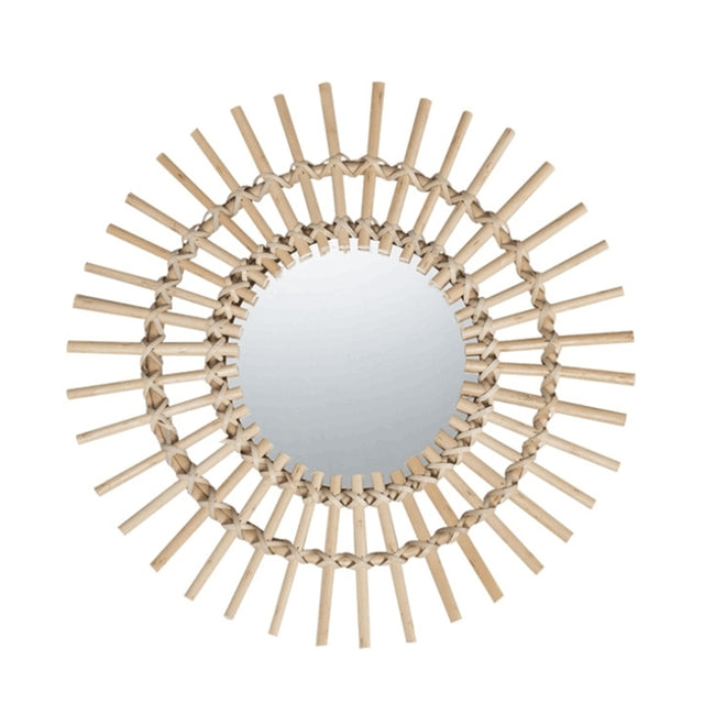 Boho Rattan Weiden Spiegel