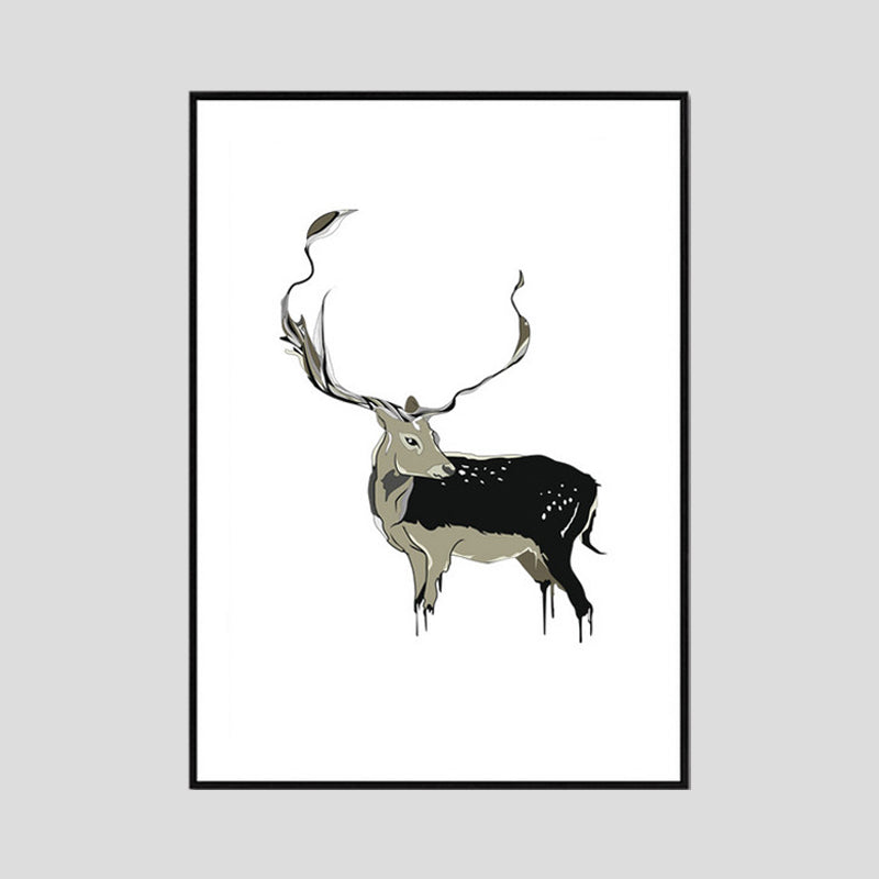 Nordic Nature Leinwandmalerei Tiere - Leinwand Wandkunst Malerei