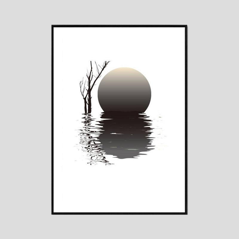 Nordic Nature Leinwandmalerei Tiere - Leinwand Wandkunst Malerei