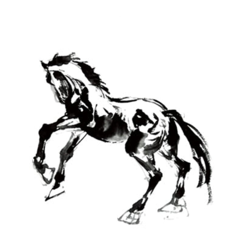 White And Black Chinese Style - Canvas Wall Art Painting