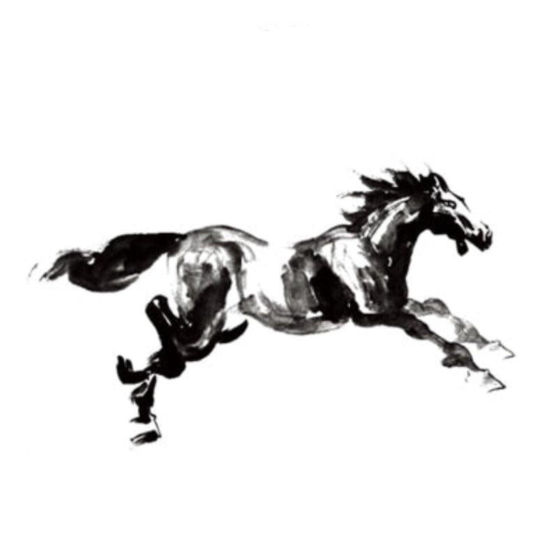 White And Black Chinese Style - Canvas Wall Art Painting