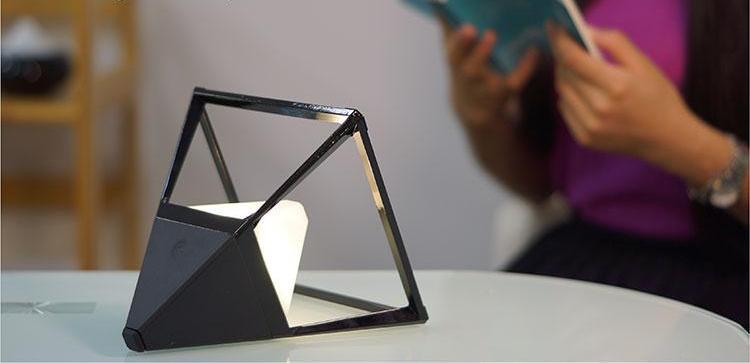 Frendorf | LumiPyramid Touch LED Lampe | Dimmbare Beleuchtung | Stilvolle Diamant-Optik | Perfekt für Zuhause & Büro