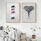 Moods Of Elephants - Leinwand Wandkunst Malerei