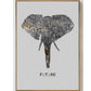 Moods Of Elephants - Leinwand Wandkunst Malerei
