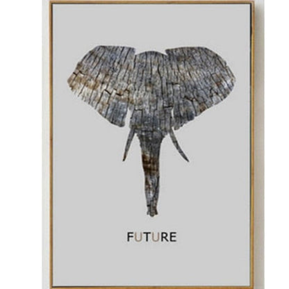 Moods Of Elephants - Leinwand Wandkunst Malerei