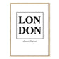 London Karte Landschaft - Leinwand Wandkunst Malerei