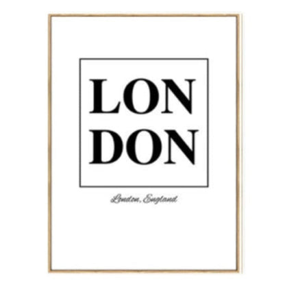 London Karte Landschaft - Leinwand Wandkunst Malerei