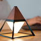Frendorf | LumiPyramid Touch LED Lampe | Dimmbare Beleuchtung | Stilvolle Diamant-Optik | Perfekt für Zuhause & Büro