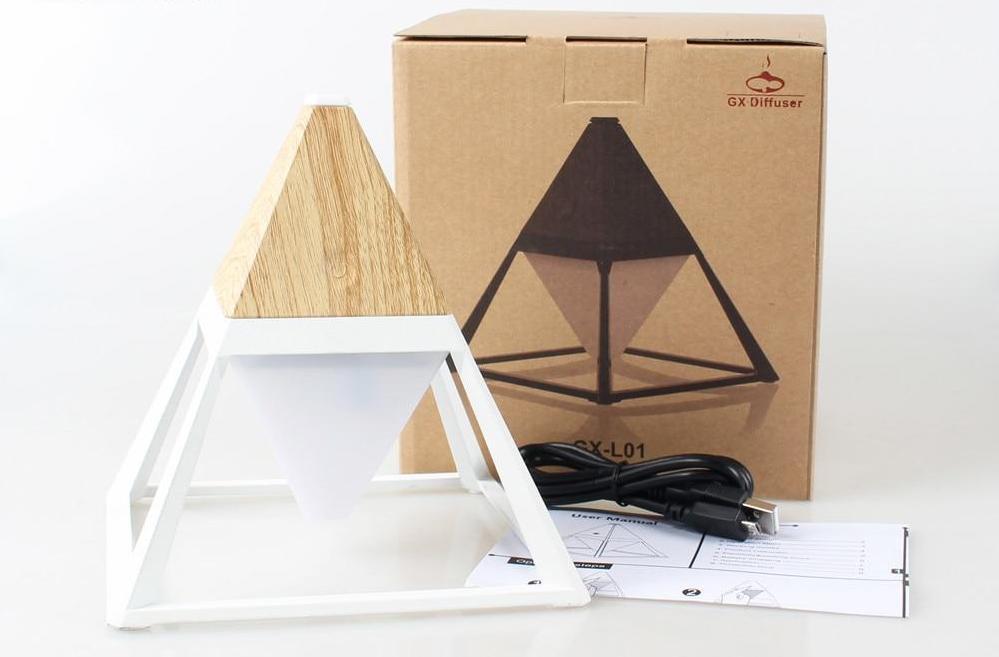 Frendorf | LumiPyramid Touch LED Lampe | Dimmbare Beleuchtung | Stilvolle Diamant-Optik | Perfekt für Zuhause & Büro