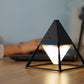 Frendorf | LumiPyramid Touch LED Lampe | Dimmbare Beleuchtung | Stilvolle Diamant-Optik | Perfekt für Zuhause & Büro