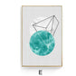 Geometric Nordic - Leinwand Wandkunst Gemälde