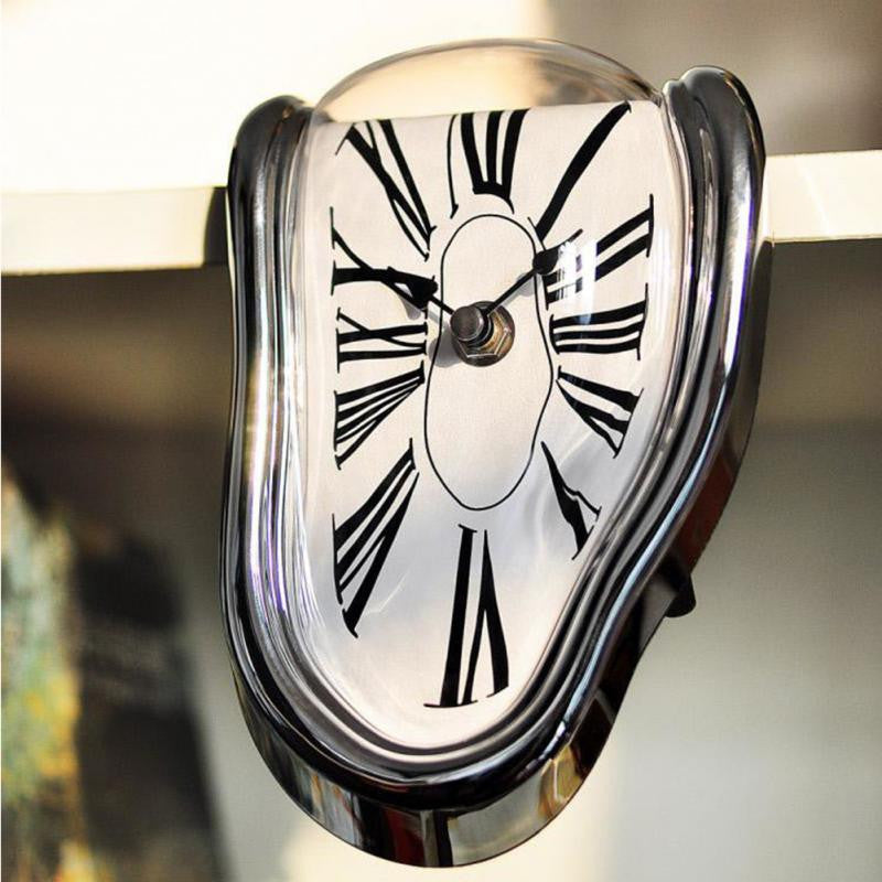 Frendorf | TimeFlow Schmelzende Wanduhr | Dali-inspiriertes Design | Moderne Kunstuhr | Deko für Zuhause