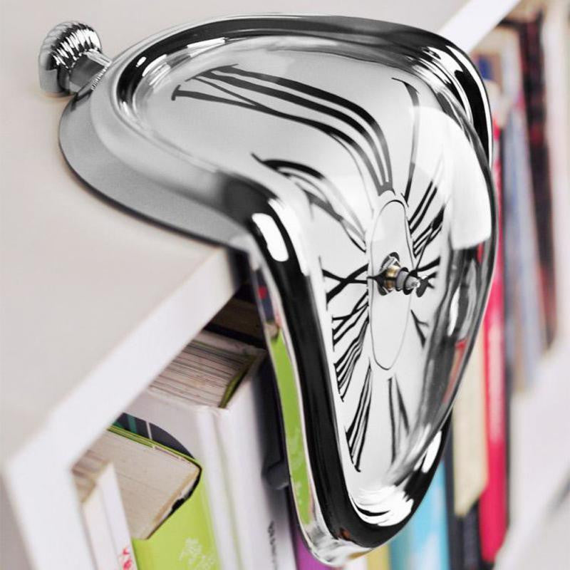 Frendorf | TimeFlow Schmelzende Wanduhr | Dali-inspiriertes Design | Moderne Kunstuhr | Deko für Zuhause