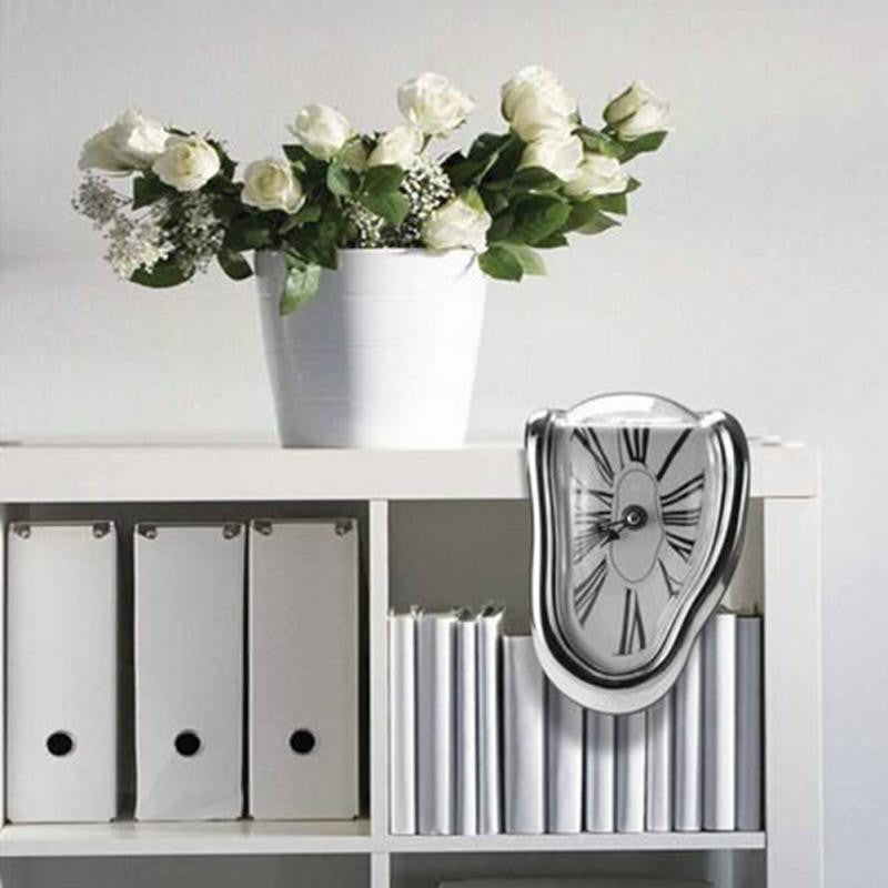 Frendorf | TimeFlow Schmelzende Wanduhr | Dali-inspiriertes Design | Moderne Kunstuhr | Deko für Zuhause
