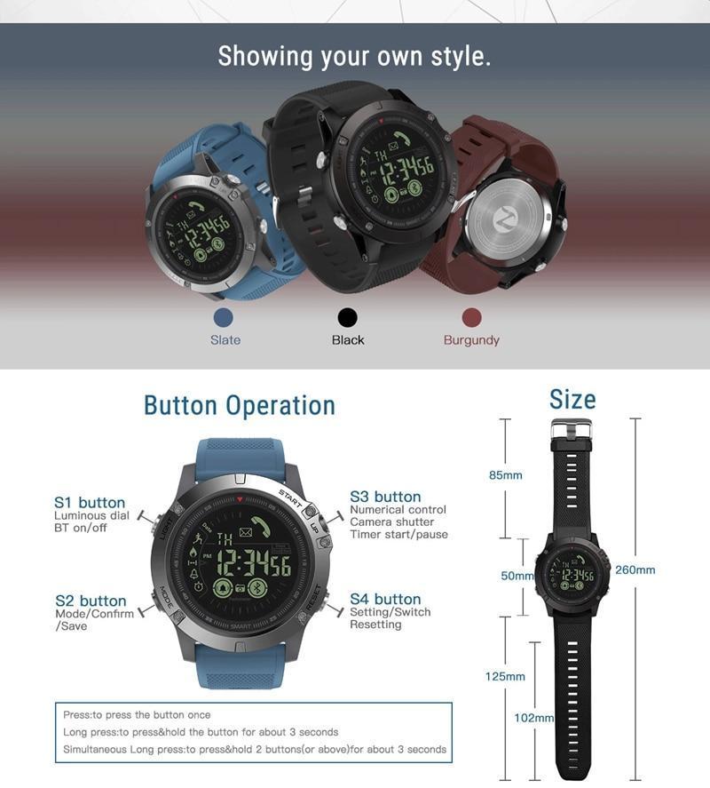 Tactical Smartwatch V3 – Robuste Outdoor-Uhr mit IP67 & 5 ATM Wasserschutz