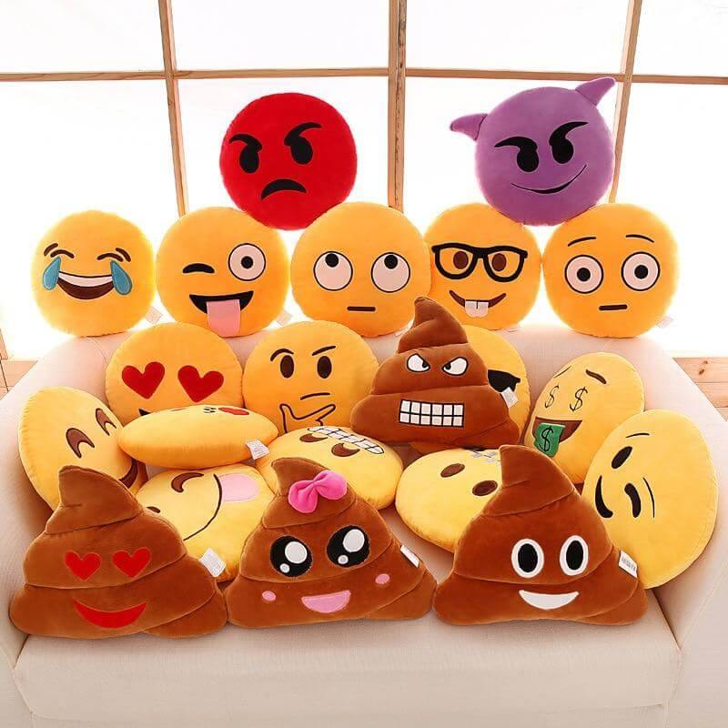 Vollständiges Emoji-Set Kissen