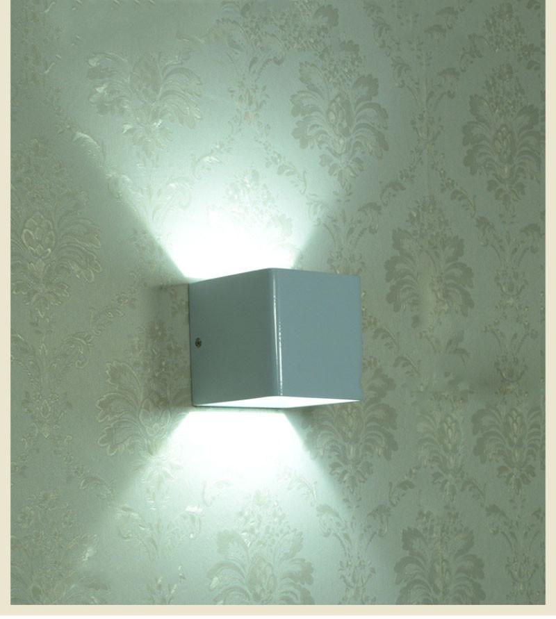 Frendorf | LumiBloc LED Wandlampe | Up & Down Licht | Modernes Würfel-Design | Holz & Farbvarianten